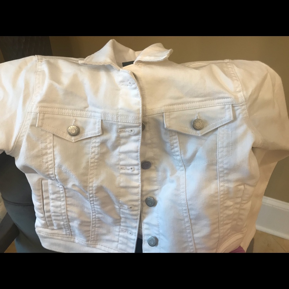 White denim jacket